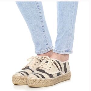 Loeffler Randall Alfie Espadrille Sneaker Striped Size 9 (EU 40)